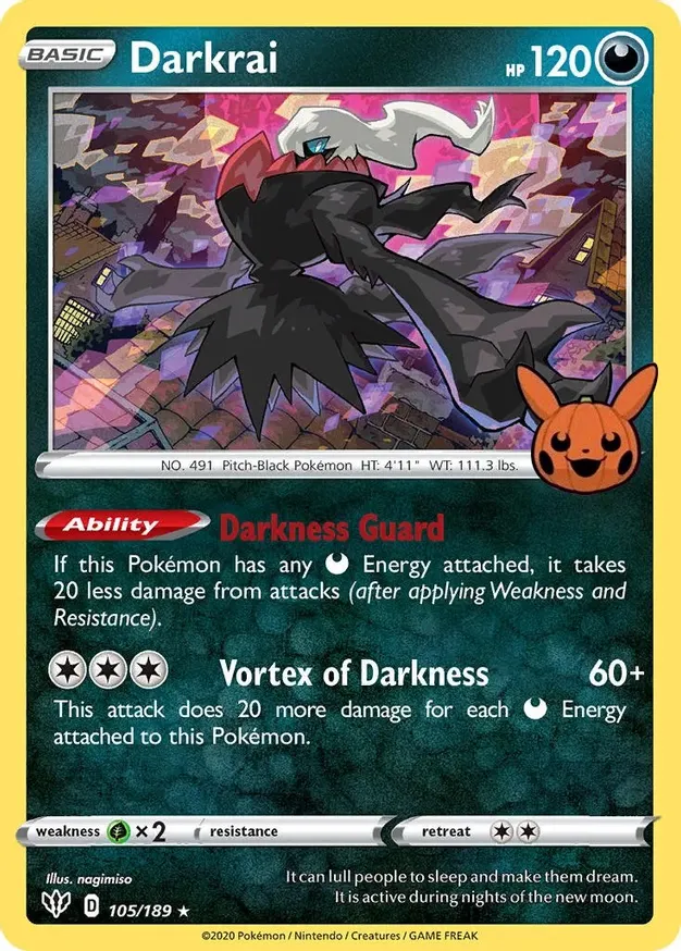 Darkrai 010/30 — Trick or Trade 2022 (English Pokémon TCG card)