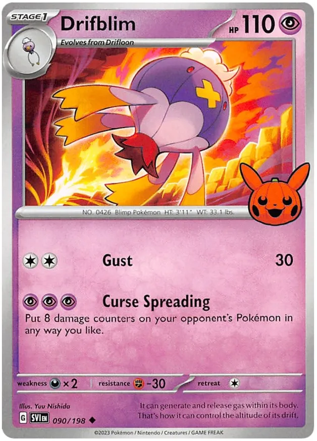 Drifblim 090/30 — Trick or Trade 2023 (English Pokémon TCG card)